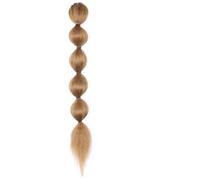 Moño Despeinado para Mujer Cola de Caballo recta y rizada 20 pulgadas, peluda, con cordón sintético, linterna, trenza, extensión cola caballo, moño pelo for mujer Moño Postizo(27)