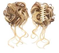 Moño Despeinado para Mujer Moño de pelo sintético rizado desordenado Pinza moño Diadema Peluca Extensiones cabello cola caballo mujer Moño Postizo(SW207-02)