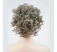 Moño Despeinado para Mujer Peluca de moda for mujer, moño pelo rizado esponjoso, peine corto y, cabeza bola, extensión cola caballo, sintético Moño Postizo(05)