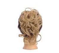 Moño Despeinado para Mujer Pelucas sintéticas Fluffy Messy Wavy Bun Alargamiento Hairband Elástico Ponytail Hair Pieces for Mujeres Niñas Moño Postizo(06)