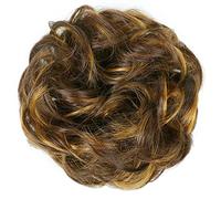 Moño Despeinado para Mujer Sintético Messy Bun Donut Cola de caballo Extensiones cabello Bollo pelo con banda goma elástica for mujeres Moño Postizo(4H27)