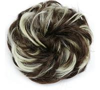 Moño Despeinado para Mujer Sintético Messy Bun Donut Cola de caballo Extensiones cabello Bollo pelo con banda goma elástica for mujeres Moño Postizo(4H613)