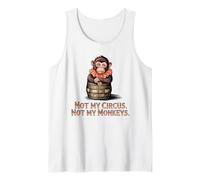 Mono Divertido de Animales Lindos Not My Circus Not My Monkeys Camiseta sin Mangas