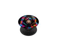 Mono Divertido Safari Amante de la Naturaleza Amante de los PopSockets PopGrip Adhesivo