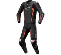 Mono Divisible Alpinestars Missile V2 Negro y rojo fluor 52