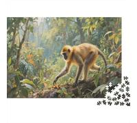Mono Dorado Puzzle 1000 Piezas Rompecabezas Adultos Y NiñosRegalos Selva Animales Color Eón Colorido Desafío De Entretenimiento para La Mente 1000pcs (75x50cm)