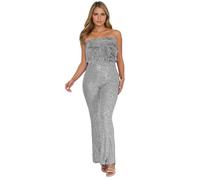 Mono Elegante Mujer, Ropa De casual elegante y cómodo, diseño fluido, iales extrovertidas y perfecta el día a día, en diversas ocasiones y un estilo relajado. (Grey, L)