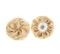 Moño falso Moño desordenado sintético esponjoso con forma de nido de pájaro, extensiones de moño ondulado y rizado retráctiles Accesorios para el cabello(85H80)