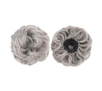 Moño falso Moño desordenado sintético esponjoso con forma de nido de pájaro, extensiones de moño ondulado y rizado retráctiles Accesorios para el cabello(60B)