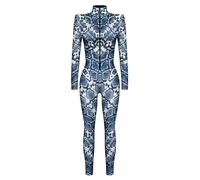 Mono Fiesta Mujer Body Mujer Fiesta Talla Grande Monos Para Festivals Estiloso Cuerpo A Cuerpo Floral Design Versatile Spring Summer Otoño Conjunto Con Accessories Para Complete Indumentaria Carnaval