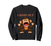 Mono Gritando, chimpancés o chimpancés. Sudadera