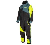 Klim Railslide Hi-Vis Traje de moto de nieve de una pieza, negro-verde-azul-amarillo, tamaño L para Hombres
