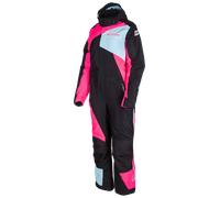 Klim Vailside Traje de moto de nieve de una pieza para mujer, negro-rosa-azul, tamaño M