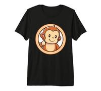 Mono Lindo Adorable Monos Kawaii Animales Camiseta Premium