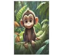 Mono Lindo Puzzle De 1000 Piezas Para Adultos, Adolescentes Y Niños Puzzles, Descompresión Intelectual, Juego Familiar Divertido (78×53cm)