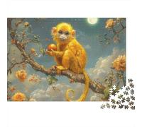 Mono Macaco Puzzle 1000 Piezas, Regalos, Juguete EduGatoivo, Decoración del Hogar, para Niños Mayores De 12 Años 1000pcs (75x50cm)