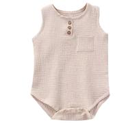 Mono Mameluco para Bebé Recién Nacido Ropa de Neutral Niño Bebe Niña Algodón con Cuello Redondo Infantil Suave 1 PCS Body Regalo 0-24 Meses