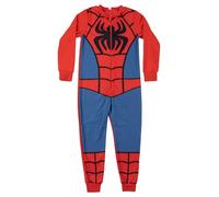 Mono Marvel Spiderman para Niño - Mono Pijama Infantil Manga Larga Rojo/Azul (DE/NL/SE/PL, Numérico, 110, 116, Normal, Rojo/Azul)