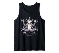 Mono Meditando Cuatro Brazos Yoga Zen Divertido Camiseta sin Mangas