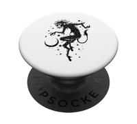 Mono Místico Noche Luna Creciente Arte PopSockets PopGrip Adhesivo