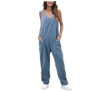 Mono Mujer Elegante Peto Vaquero Mono Fin De Año Vestidos Vaqueros Fiesta Anchos Rosa Tejano Ropa Talla Grande Invierno Petos Playa Informal Jumpsuit Pantalones Tallas Grandes Negro Trabajo Tejanos