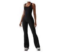 Mono Mujer Elegante Traje De Entrenamiento De Yoga For Mujer, Ropa Deportiva For Gimnasio, 1 Pieza, Mono Deportivo, Monos De Fitness Elásticos, Monos De Entrenamiento Push Up For Mujer(Black,S)