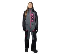 FXR Recruit F.A.S.T. Insulated Damas One Piece Traje de moto de nieve, negro-gris, tamaño 8 para Mujer