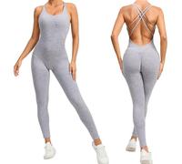 Mono Mujer Invierno Manga Larga,Monos de Vestir Push Up Elástico Reductor Fitness Yoga Gimnasio Danza Deportivo Jumpsuit Enterizos Ajustado Elegante