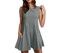 Mono Mujer Marcel Mangas Decontracte Mono Mujer Con Tirantes Espaguetis Monos Playa Verano Mameluco Lache Casual Mono Corto Con Bolsillo Pantalones Cortos Mono, gris oscuro, TTG (xx_l)