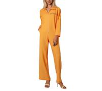 Mono Naranja Disfraz Preso Hombre Mujer Disfraz de Prisionero Disfraces Halloween para Adultos Disfraces Carcelero Costume Carnaval para Prisioneros Aplica a Juego Rol Fiesta Temática Halloween