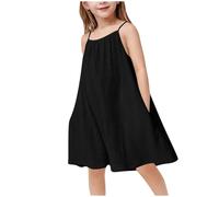 Mono Niña,Mis Pedidos Mameluco Baggy Sin Mangas de Verano para Niñas Color Sólido Pantalon Corto de Verano Overol de Una Sola Pieza con Bolsillos para Niños Pantalones con Fino Tirantes 4-16 Años