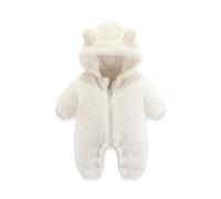 Mono para bebé recién nacido Niñas Niños Traje De Nieve Invierno Mameluco Abrigo Ropa Dormir con Orejas Oso Grueso y Cálido bebés