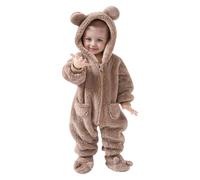 Mono para bebé recién nacido Traje de Nieve Fleece Invierno Snowsuit Body Manga Larga Ropa Footed Peleles con Capucha Regalo 0-18 meses Baby Romper