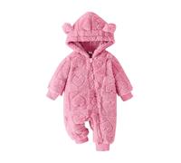 Mono para bebé recién Nacido Traje de Nieve Forro Polar Invierno Mameluco Abrigo Algodón Desmontable Capucha Otoño Franela Lindo Romper Outwear Pijama Suave