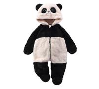 Mono para bebé recién nacido Traje de nieve Invierno Snowsuit Algodón Desmontable Capucha Grueso y Cálido Unisexo Franela Mameluco por 3-24 Meses