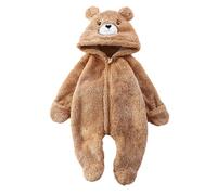 Mono para bebé recién nacido Traje de nieve invierno Snowsuit Body Manga Larga con Oído Pelele Bodies Chaqueta Pies Peleles Ropa Abrigo