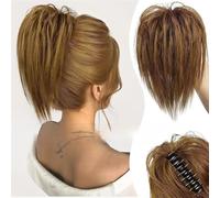 Moño para el cabello, Peluca con cabeza de bola de gallinero, clip de agarre, tocado de chica caliente, paquete de pelo, plato esponjoso perezoso, peluca con clip de tiburón, anillo for el pelo para m