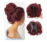 Moño para el cabello, Pinza for moño segura for mujer: accesorio voluminizador for recogidos y for fiestas Moldes para hacer moños para el cabello(Red)