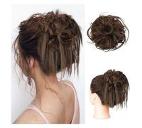Moño para el pelo, Coleteros elásticos for moños despeinados, accesorios for el cabello for mujeres y niñas,para uso diario(Brown)