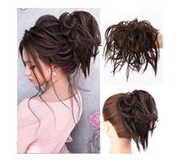 Moño para el pelo, Extensión de cabello con moño desordenado y banda elástica: coleteros despeinados for mujeres y niñas,para uso diario