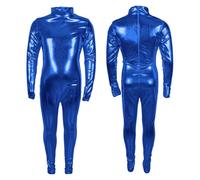 Mono para hombre, con purpurina, para carnaval, cosplay, fiesta, disfraz, leotardo, ropa interior, transpirable, traje deportivo, BU1, F