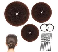 Moño para moño, redecilla para moños, anillo, moños, redecillas para el pelo, moños, redes, para ballet, gimnasia, hacer moños