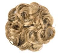 Moño para mujer, 1 pieza de pelo de moño desordenado, moño de pelo desordenado, extensiones de pelo sintético ondulado y rizado, extensiones de pelo de cola de caballo, postizo grueso para uso diari