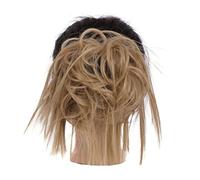 Moño para mujer, moño para el pelo, pieza de pelo despeinado, rizado, moño desordenado, extensión de pelo sintético ondulado, moño con banda de goma elástica, postizo para moño de mujer (color: 24)