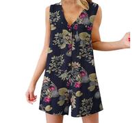 Mono para mujer, traje de ocio musulmán, holgado, parte superior y pantalones cortos, para playa, estampado floral, ropa cómoda, ropa de verano, elegante, de dos piezas, moderno, transpirable, traje