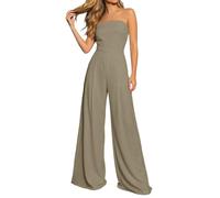 Mono para mujer, traje de una pieza, cintura ajustada, parte delantera limpia, diseño limpio, parte inferior cómoda para el trabajo desde casa y días de ciudad para un estilo simple de temporada, Kh1