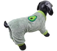 Mono para perros cálido y esponjoso modelo "Aguacate", verde