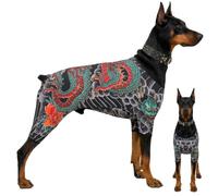 Mono para perros, camiseta de tatuaje para perros, traje anticaída transpirable, elástico, divertido disfraz para perros medianos y grandes, cosplay, Halloween, 4XL