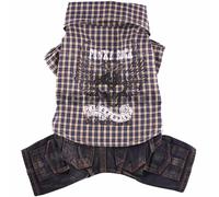 Mono para perros "Punky Rock" de DoggyDolly azul, 70% Dto.