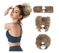 Moño, Peine con pinza for moño desordenado: un recogido versátil for mujeres con cabello corto y liso. para mujeres(Light brown)